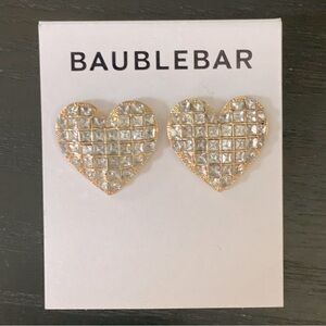 BaubleBar crystal hearts - never worn